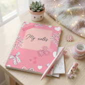 Personalized Cute Pink, Aesthetic “My Notes” プランナー手帳