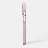 Personalized Cute Pink Cat Pattern Gift Cat Lover iPhone 16ケース (左側面)