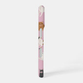 Personalized Cute Pink Cat Pattern Gift Cat Lover iPhone 16ケース (右側面)