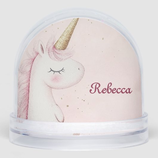 Personalized Cute Pink Unicorn (正面)