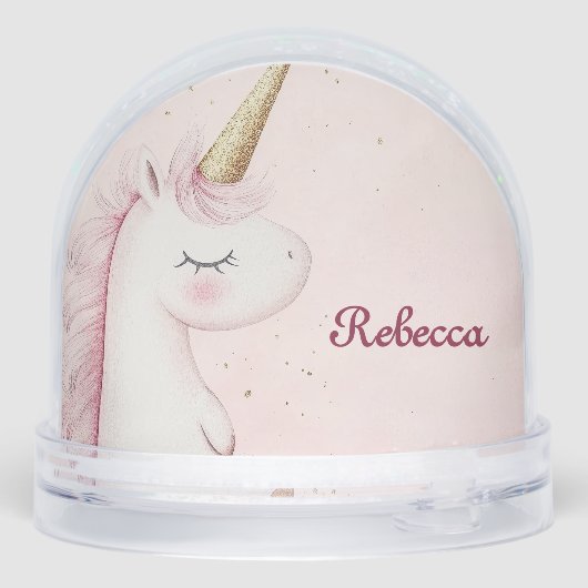 Personalized Cute Pink Unicorn (裏面)