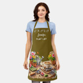 Personalized cute Plant Lady garden エプロン (着用した状態)
