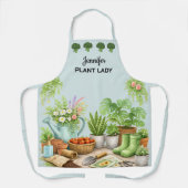 Personalized cute Plant Lady garden エプロン (正面)