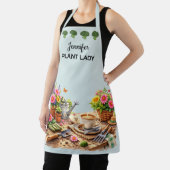 Personalized cute Plant Lady garden lover エプロン (インサイチュ)