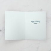 Personalized Cute Polar Bear Birthday Card カード (内部)