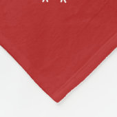 Personalized cute puppies Christmas tree dog lover フリースブランケット (角)