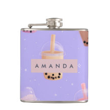 Personalized Cute Purple Pastel Bubble Tea