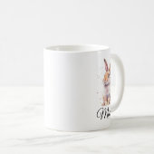 Personalized Cute Rabbit Bunny Coffee Mug コーヒーマグカップ (正面右)