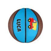 Personalized cute red toy lorry dump truck kid's ミニバスケットボール (縦)