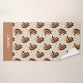 Personalized Cute Stars Horse バスタオル (バスタオル)