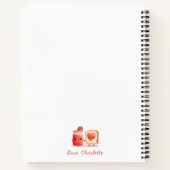 Personalized Cute Strawberry Jam Mothers Day Gift ノートブック (裏面)