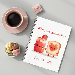 Personalized Cute Strawberry Jam Mothers Day Gift ノートブック
