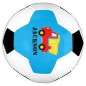 Personalized cute toy red dump truck lorry kid's サッカーボール (回転)