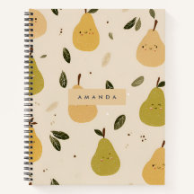 Personalized Cute Whimsical Pear Pattern 