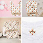 Personalized Cute woodland Fox happy birthday  テーブルクロス