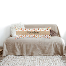 Personalized Cute woodland Fox nursery decor ボディピロー