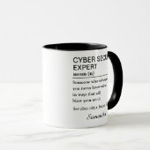 Personalized Cyber Security Expert Definition マグカップ (正面右)