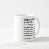 Personalized Cybersecurity Analyst Definition コーヒーマグカップ (正面右)