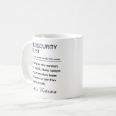 Personalized Cybersecurity Analyst Definition コーヒーマグカップ (正面左)