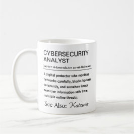 Personalized Cybersecurity Analyst Definition コーヒーマグカップ