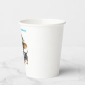 Personalized Dachshund Garden Paper Cup | Cute Dog 紙コップ (左)