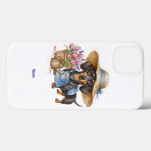 Personalized Dachshund Garden Phone & Tablet Case  Case-Mate iPhoneケース (裏面 (横))
