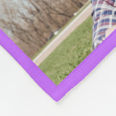 Personalized Dad 6 Photo Collage Gift Kids フリースブランケット (角)