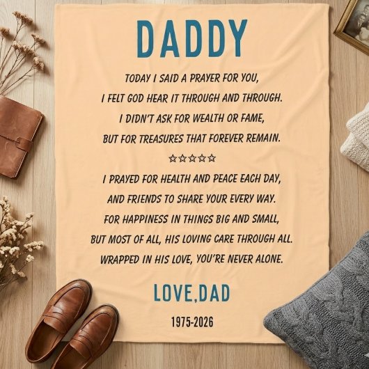 Personalized Dad Blanket | Custom Father’s Day フリースブランケット