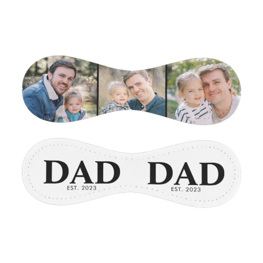 Personalized Dad Est Year 3 Photo Fathers Day 野球ボール (パネル)