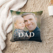 Personalized Dad Established Fathers Day Photo クッション (ブランケット)
