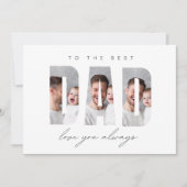 Personalized Dad Photo Card | Best Dad Ever Custom シーズンカード (正面)