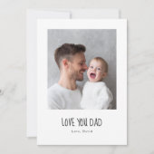 Personalized Dad Photo Card | Custom Father’s Day  シーズンカード (正面)