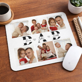 Personalized Dad Photo Collage マウスパッド