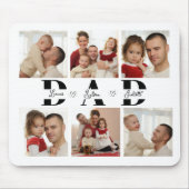Personalized Dad Photo Collage マウスパッド (正面)