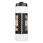 Personalized Dad Photo Collage & Kids Name タンブラー (正面)