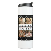 Personalized Dad Photo Collage & Kids Name タンブラー (回転左)