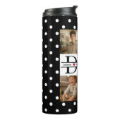 Personalized Dad Photo Collage & Kids Name タンブラー (回転左)