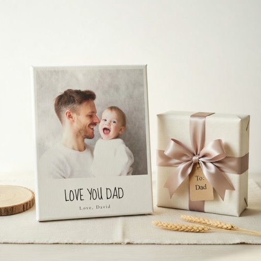 Personalized Dad Photo | Custom Father's Day キャンバスプリント