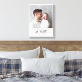 Personalized Dad Photo | Custom Father's Day キャンバスプリント (インサイチュ (寝室))