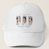 Personalized Dad Photo Hat | Best Dad Ever Custom  キャップ (正面)
