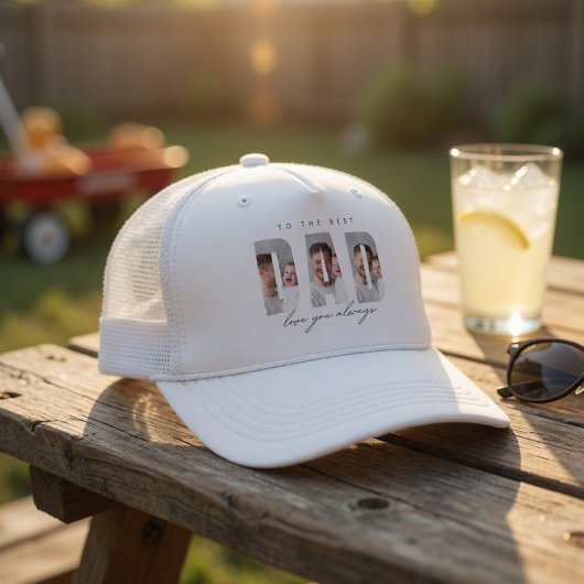 Personalized Dad Photo Hat | Best Dad Ever Custom  キャップ