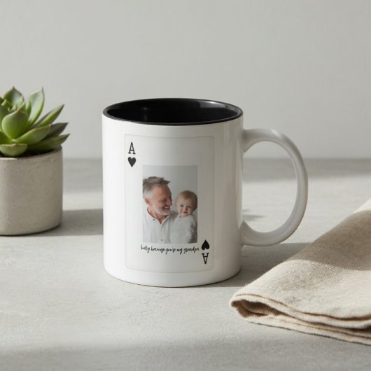 Personalized Dad Photo Mug | Custom Ace Card マグカップ