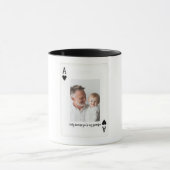 Personalized Dad Photo Mug | Custom Ace Card マグカップ (中央)