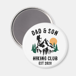 Personalized Dad & Son Hiking マグネット