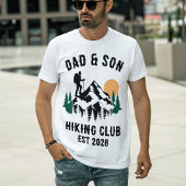 Personalized Dad & Son Hiking Tシャツ
