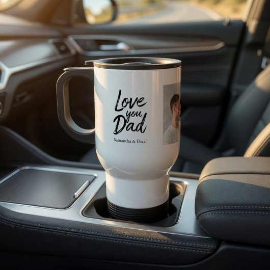 Personalized Dad with Photo Custom Gift トラベルマグ
