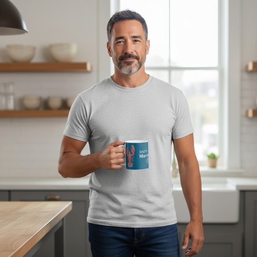 Personalized Dad's Maritime grill Lobster Graphic  コーヒーマグカップ