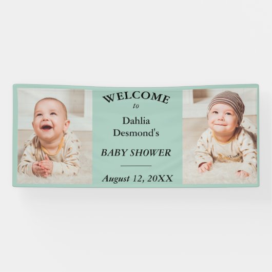 Personalized Dahlia Davidson's Baby Shower Welcome 横断幕 (横)
