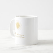 Personalized Daily Mantra Inspirational Mug コーヒーマグカップ (正面左)