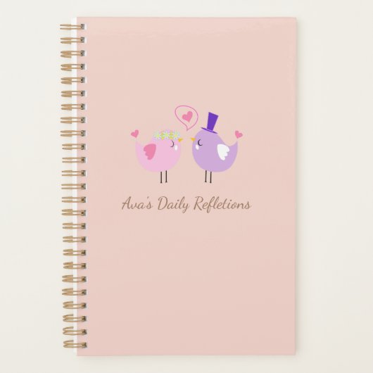 Personalized Daily Reflections Notebook - Cute  プランナー手帳 (正面)